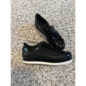 Emporio Armani Black Sneakers Shoes X3X028 XG637 Unisex Size 38